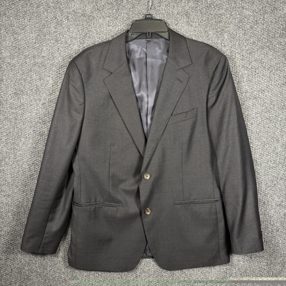 Bonobos Blazer Mens 42S Slim Fit Charcoal Wool Cashmere Vitale Barberis Canonico